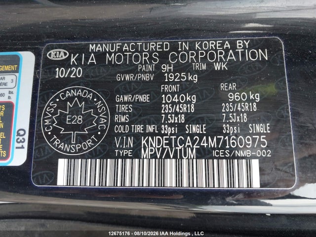 KIA Seltos Sx 2021 KNDETCA24M7160975 Image 9