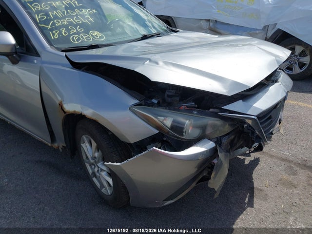12675192 :رقم المزاد ، JM1BM1K79F1229647 vin ، 2015 Mazda Mazda3 Gx مزاد بيع