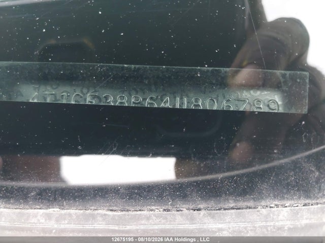 Продаж на аукціоні авто 2004 Toyota Camry Solara Se/sle, vin: 4T1CE38P64U806789, номер лоту: 12675195
