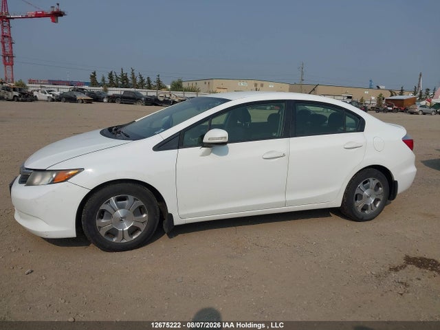 Продаж на аукціоні авто 2012 Honda Civic Hybrid, vin: JHMFB4F2XCS800154, номер лоту: 12675222