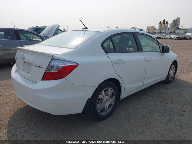 Продаж на аукціоні авто 2012 Honda Civic Hybrid, vin: JHMFB4F2XCS800154, номер лоту: 12675222
