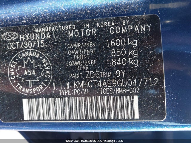 Hyundai Accent Le 2016 KMHCT4AE9GU047712 Image 20