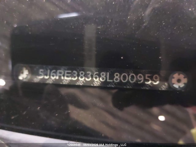 Продаж на аукціоні авто 2008 Honda Cr-v Lx, vin: 5J6RE38368L800959, номер лоту: 12669548
