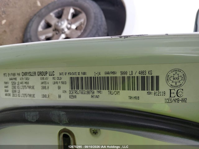 RAM 2500 Slt 2014 3C6TR5JT6EG198750 Image 9