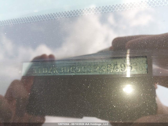 12675304 :رقم المزاد ، 5TDZK3DC9CS248496 vin ، 2012 Toyota Sienna مزاد بيع