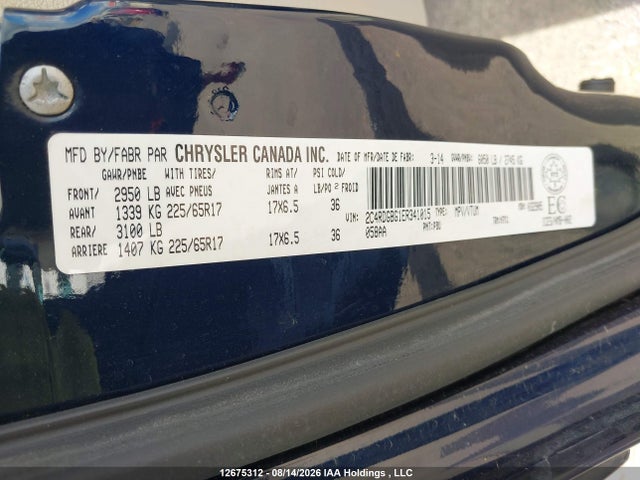 Dodge Grand Caravan Se 2014 2C4RDGBG1ER341015 Image 20