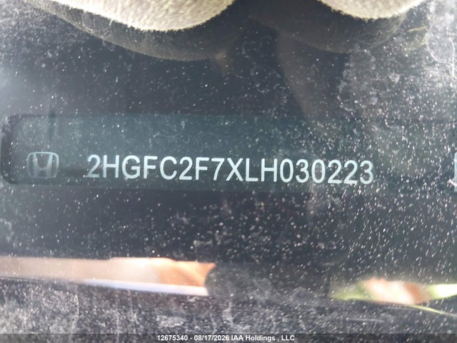 Honda Civic 2020 2HGFC2F7XLH030223 Image 17