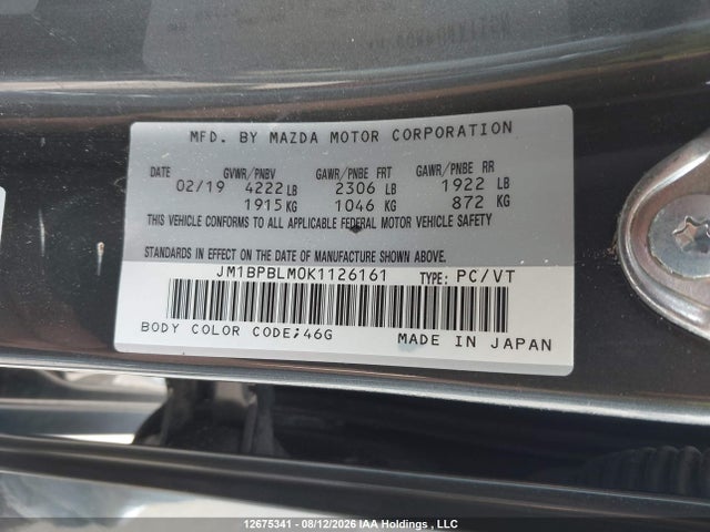 Mazda 3 2019 JM1BPBLM0K1126161 Image 9