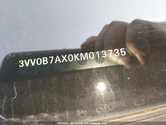 Aukcja sprzedaży 2019 Volkswagen Tiguan Trendline, vin: 3VV0B7AX0KM013735, numer aukcji: 12675381
