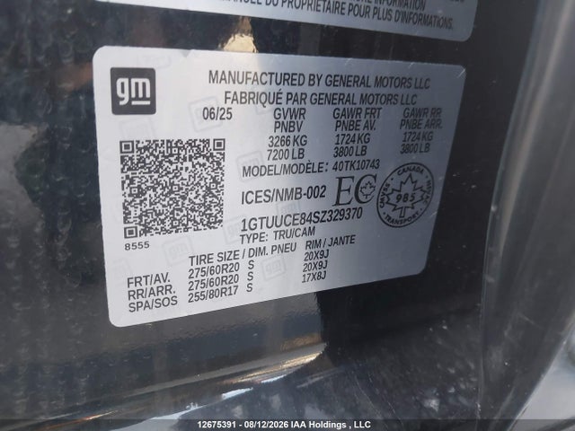 GMC SIERRA 1500 2025 1GTUUCE84SZ329370 Image 19