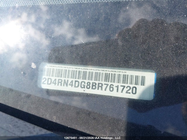 Aukcja sprzedaży 2011 Dodge Grand Caravan Se/sxt, vin: 2D4RN4DG8BR761720, numer aukcji: 12675451