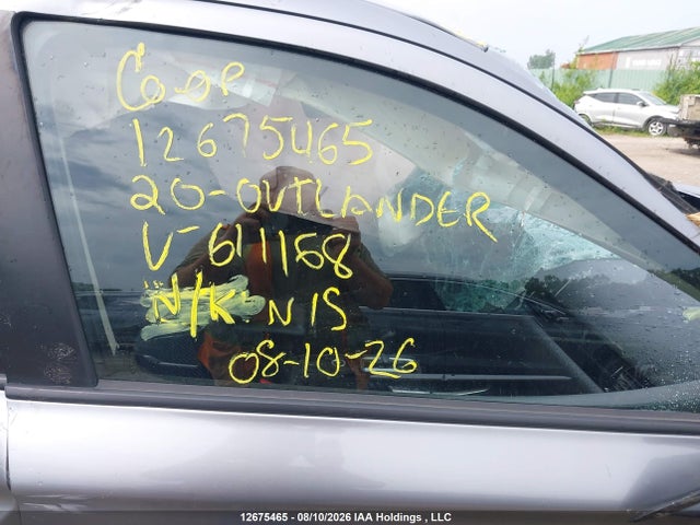 2020 Mitsubishi Outlander Es/ex/ex-l მანქანა იყიდება აუქციონზე, vin: JA4AZ2A30LZ611168, აუქციონის ნომერი: 12675465