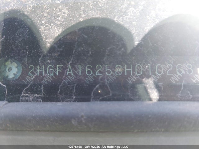 Продаж на аукціоні авто 2008 Honda Civic Dx/dx-a, vin: 2HGFA16258H010263, номер лоту: 12675468