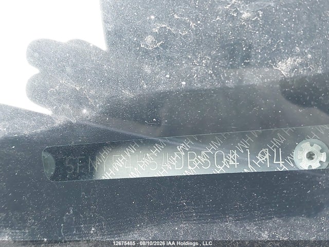 12675485 :رقم المزاد ، 5FNYF4H54DB504194 vin ، 2013 Honda Pilot Ex-l مزاد بيع
