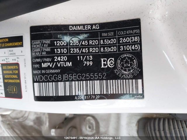 Продаж на аукціоні авто 2014 Mercedes-benz Glk 350 4matic, vin: WDCGG8JB5EG255552, номер лоту: 12675491