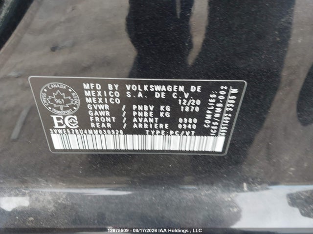 3VWE57BU4MM030926 Volkswagen JETTA SEL