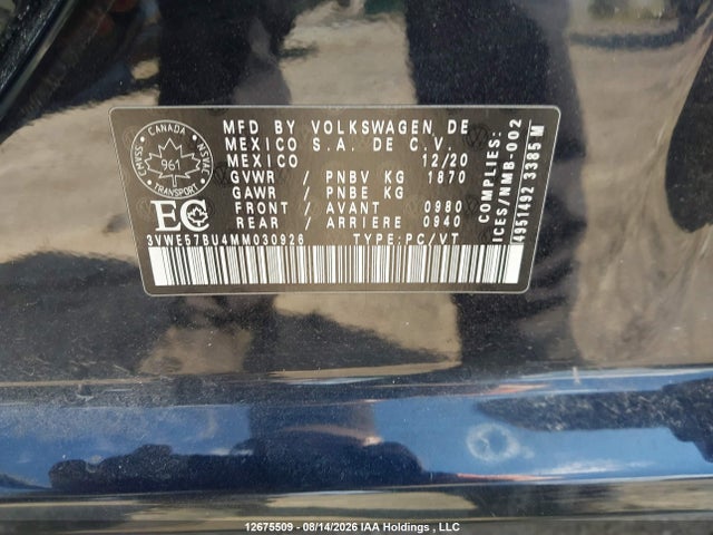 3VWE57BU4MM030926 Volkswagen JETTA SEL