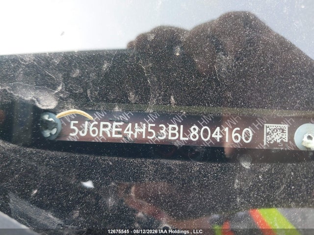 12675545 :رقم المزاد ، 5J6RE4H53BL804160 vin ، 2011 Honda Cr-v Ex مزاد بيع