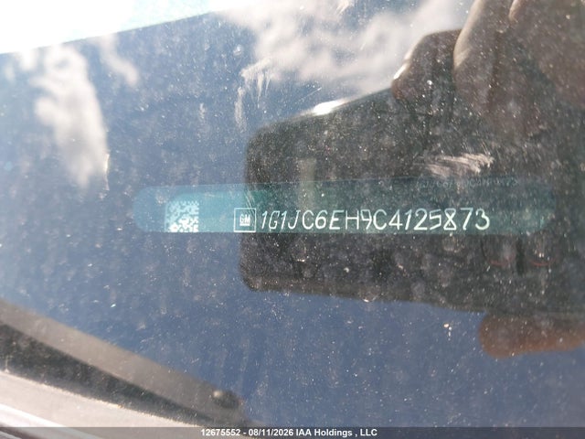 2012 Chevrolet Sonic Lt მანქანა იყიდება აუქციონზე, vin: 1G1JC6EH9C4125873, აუქციონის ნომერი: 12675552