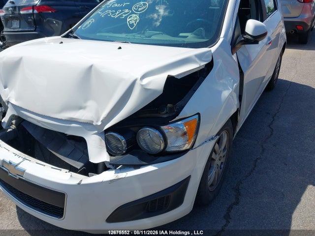 2012 Chevrolet Sonic Lt მანქანა იყიდება აუქციონზე, vin: 1G1JC6EH9C4125873, აუქციონის ნომერი: 12675552