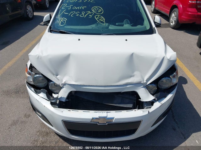 2012 Chevrolet Sonic Lt მანქანა იყიდება აუქციონზე, vin: 1G1JC6EH9C4125873, აუქციონის ნომერი: 12675552