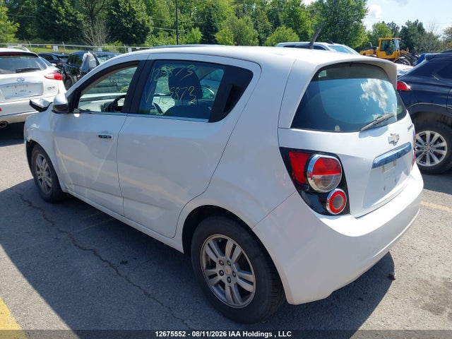 2012 Chevrolet Sonic Lt მანქანა იყიდება აუქციონზე, vin: 1G1JC6EH9C4125873, აუქციონის ნომერი: 12675552