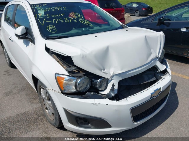 2012 Chevrolet Sonic Lt მანქანა იყიდება აუქციონზე, vin: 1G1JC6EH9C4125873, აუქციონის ნომერი: 12675552