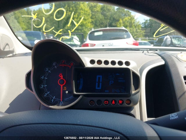 2012 Chevrolet Sonic Lt მანქანა იყიდება აუქციონზე, vin: 1G1JC6EH9C4125873, აუქციონის ნომერი: 12675552