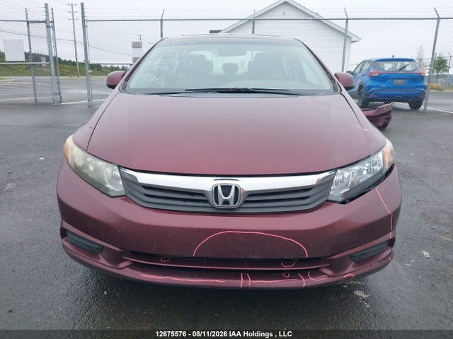 12675576 :رقم المزاد ، 2HGFB2F55CH049182 vin ، 2012 Honda Civic Ex مزاد بيع
