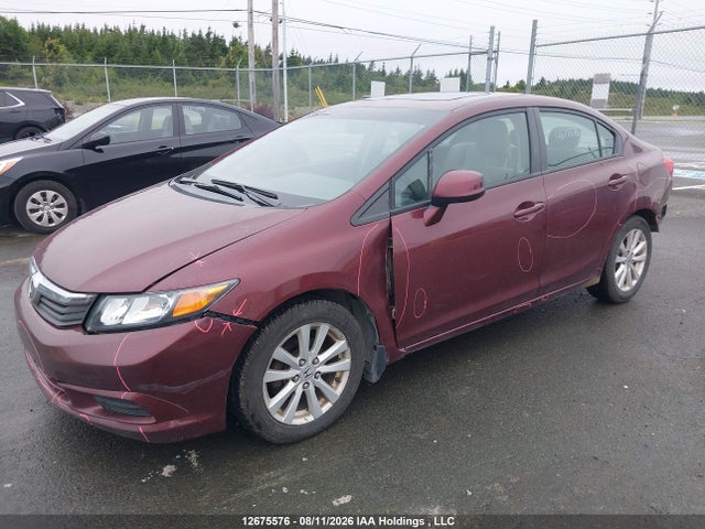 12675576 :رقم المزاد ، 2HGFB2F55CH049182 vin ، 2012 Honda Civic Ex مزاد بيع
