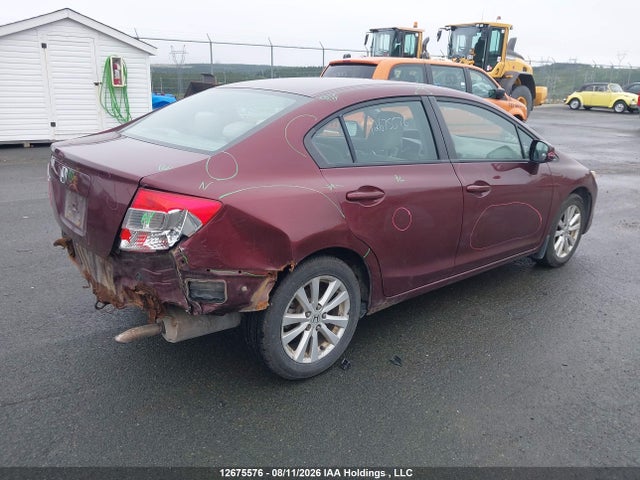 12675576 :رقم المزاد ، 2HGFB2F55CH049182 vin ، 2012 Honda Civic Ex مزاد بيع