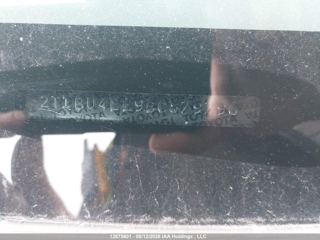12675601 :رقم المزاد ، 2T1BU4EE9BC579796 vin ، 2011 Toyota Corolla S/le مزاد بيع