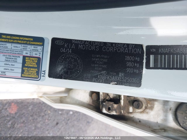 Aukcja sprzedaży 2014 Kia Forte Lx, vin: KNAFK5A8XE5250360, numer aukcji: 12675607