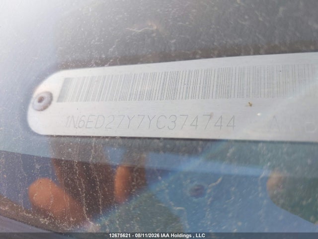 12675621 :رقم المزاد ، 1N6ED27Y7YC374744 vin ، 2000 Nissan Frontier Crew Cab Xe/crew Cab Se مزاد بيع