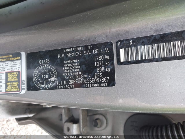 KIA K4 Ex/ex+ 2025 3KPFU4DE5SE087867 Image 9