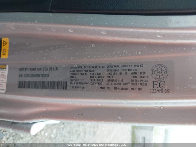 2024 Jeep Wrangler Sport მანქანა იყიდება აუქციონზე, vin: 1C4PJXDN7RW123010, აუქციონის ნომერი: 12675650