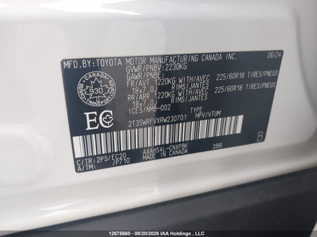2T35WRFVXRW230701 Toyota Rav4 Hybrid Xse