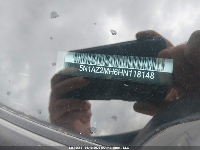 5N1AZ2MH6HN118148 Nissan Murano S/sl/sv/platinum