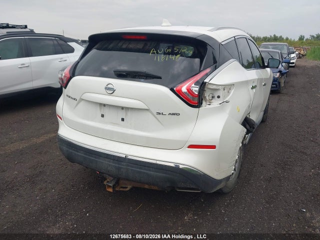 12675683 :رقم المزاد ، 5N1AZ2MH6HN118148 vin ، 2017 Nissan Murano S/sl/sv/platinum مزاد بيع
