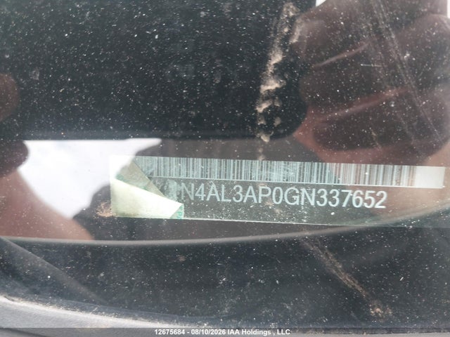 1N4AL3AP0GN337652 Nissan Altima 2.5/2.5 S/2.5 Sl Tech/2.5 Sr/2.5 Sv