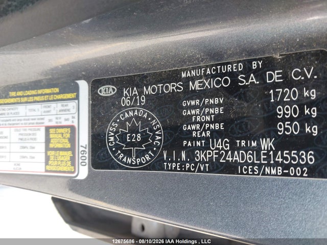 KIA FORTE LX 2020 3KPF24AD6LE145536 Image 9