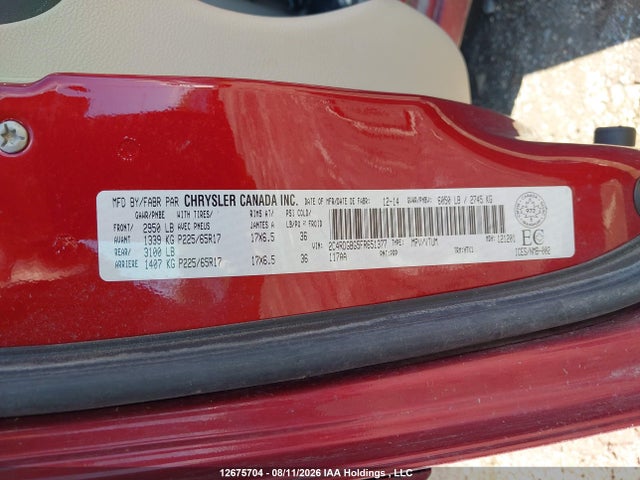 Dodge Grand Caravan Se/sxt 2015 2C4RDGBG5FR651377 Image 9