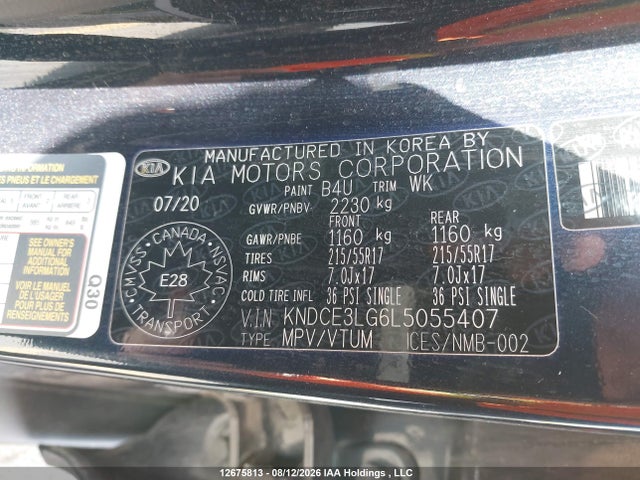 KIA Niro Ev Sx Touring 2020 KNDCE3LG6L5055407 Image 19
