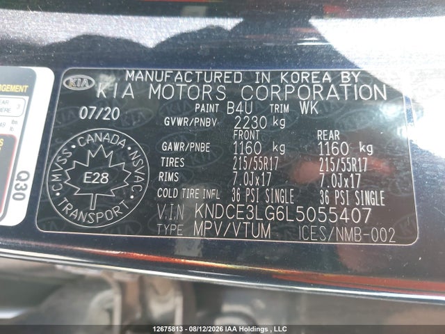 KIA Niro Ev Sx Touring 2020 KNDCE3LG6L5055407 Image 9