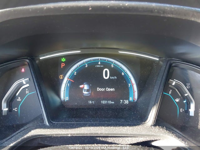 2019 Honda Civic Lx მანქანა იყიდება აუქციონზე, vin: 2HGFC2F58KH041881, აუქციონის ნომერი: 12675822