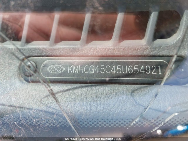 2005 Hyundai Accent Gl მანქანა იყიდება აუქციონზე, vin: KMHCG45C45U654921, აუქციონის ნომერი: 12675831