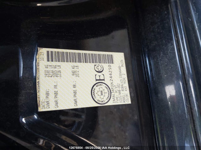 1N4AL3AP1EN244250 Nissan Altima 2.5/s/sv/sl