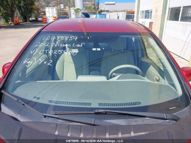 Aukcja sprzedaży 2012 Nissan Leaf, vin: JN1AZ0CP0CT025900, numer aukcji: 12675859