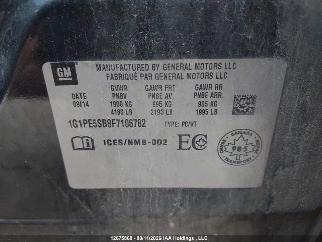 Chevrolet Cruze 2lt 2015 1G1PE5SB8F7106782 Image 20