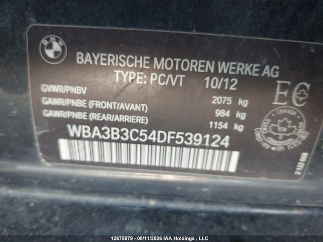 Aukcja sprzedaży 2013 Bmw 328i Xdrive/xdrive Classic Line, vin: WBA3B3C54DF539124, numer aukcji: 12675879